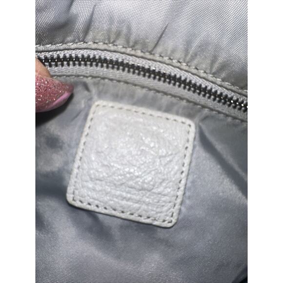 Authentic Burberry Nova Check Cream Nylon Silver Leather Handbag ShoulderSatchel - Picture 16 of 16